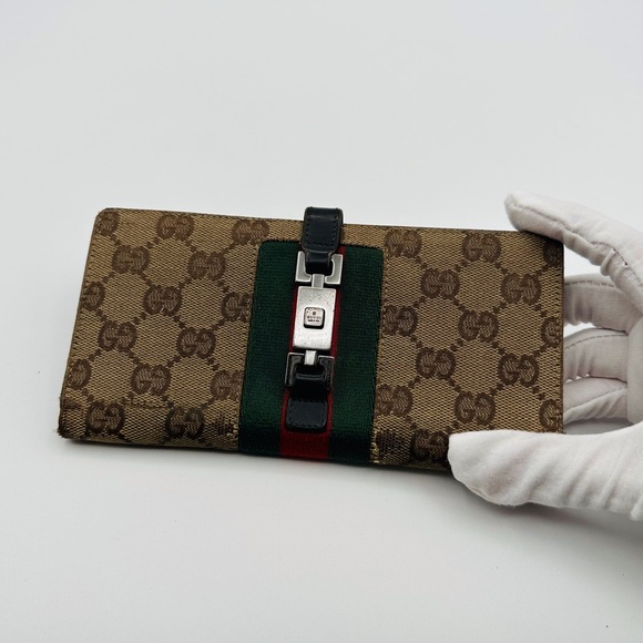 Gucci Long Sherry Line Silver clasp Wallet - Picture 2 of 10